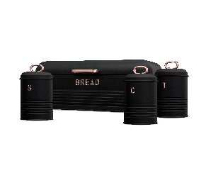 סט קופסאות למטבח עם קופסת לחם ומיכלי אחסון 